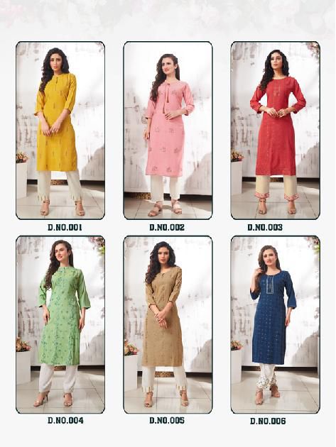 Heritage Alina Fancy Wear Wholesale Kurti With Bottom Catalog
